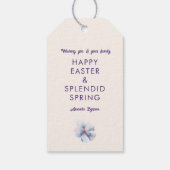Spring Pastel Bloemen Gift Labels Cadeaulabel (Achterkant)