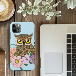 Spring Pastel Bloemen Uil Case-Mate iPhone Case