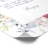 Spring Pastel Bloemen Vrijgezellenfeest Mimosa Bar Poster (Hoek)