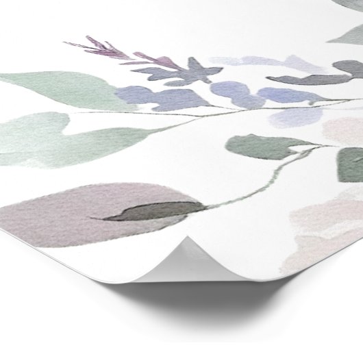 Spring Pastel Bloemen Vrijgezellenfeest Welkom Poster (Hoek)