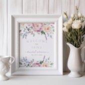 Spring Pastel Bloemen Vrijgezellenfeest Welkom Poster