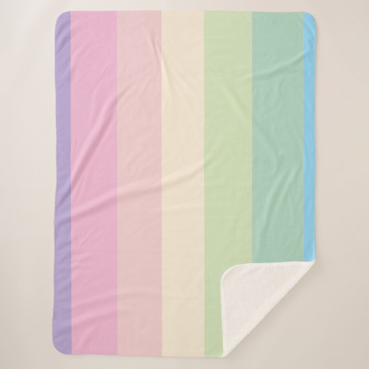 Spring pastel color scheme  sherpa deken (Voorkant)