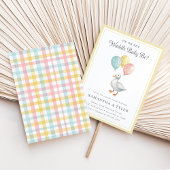 Spring Pastel Duck Gender Reveal Kaart