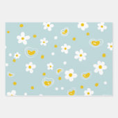 Spring Pastel Floral & Hearts Inpakpapier Vel (Voorkant 3)