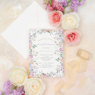 Spring Pastel Floral Lijst Vrijgezellenfeest Kaart