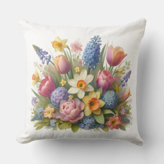Spring Pastel Floral Sierkussen