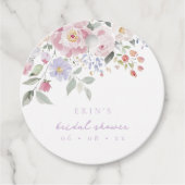 Spring Pastel Floral Vrijgezellenfeest Bedankjes Labels (Voorkant)