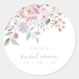 Spring Pastel Floral Vrijgezellenfeest Ronde Sticker