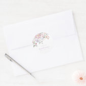 Spring Pastel Floral Vrijgezellenfeest Ronde Sticker (Envelop)