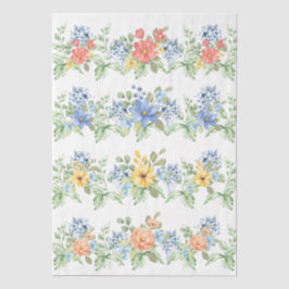 Spring Pastel Florals Decoupage Paper Tissuepapier