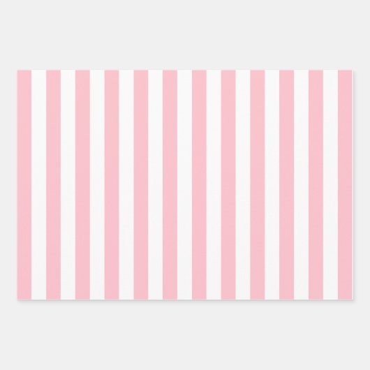 Spring Pastel Gestreepte Patroon Set Inpakpapier Vel (Voorkant 2)