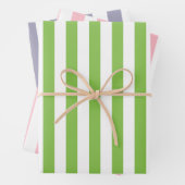 Spring Pastel Gestreepte Patroon Set Inpakpapier Vel (In situ)