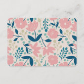 Spring Pastel Petals Enclosure Card Informatiekaartje (Achterkant)