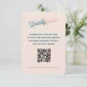 Spring Pastel Petals Enclosure Card Informatiekaartje (Staand voorkant)