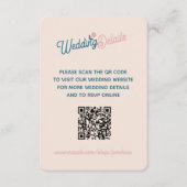 Spring Pastel Petals Enclosure Card Informatiekaartje (Voorkant)