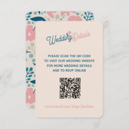 Spring Pastel Petals Enclosure Card Informatiekaartje