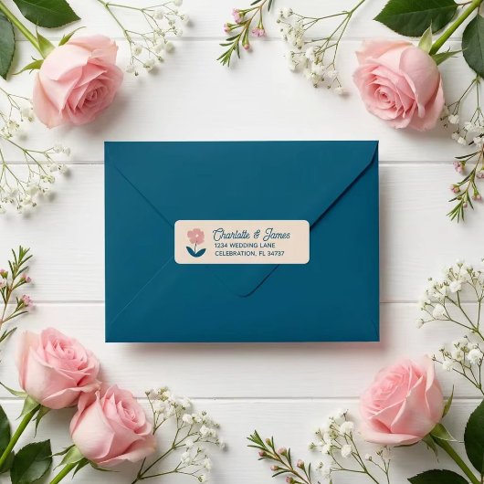 Spring Pastel Petals Etiket