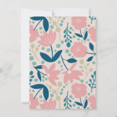 Spring Pastel Petals Flat Thank You Card Bedankkaart (Achterkant)