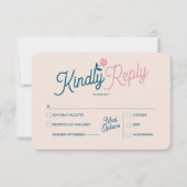 Spring Pastel Petals RSVP Card Save The Date (Voorkant)