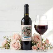 Spring Pastel Petals Save the Date Wijn Etiket