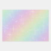 Spring Pastel Rainbow Ombre Mix Inpakpapier Vel (Voorkant)