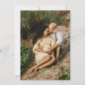 Spring Pastel Sage Groene Daisies Baby shower Foto Kaart (Achterkant)