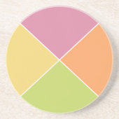 Spring Pastel Sherbet Zandsteen Onderzetter (Voorkant)