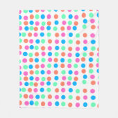 Spring Pastel Spots Fleece Deken (Voorkant)