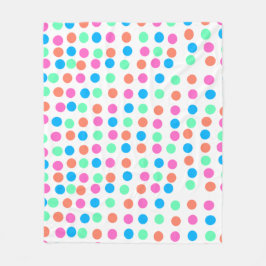 Spring Pastel Spots Fleece Deken