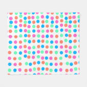 Spring Pastel Spots Fleece Deken (Voorkant (Horizontaal))