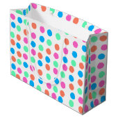 Spring Pastel Spots Groot Cadeauzakje (Achterkant Gekanteld)
