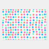 Spring Pastel Spots Inpakpapier Vel (Voorkant 3)