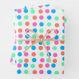 Spring Pastel Spots Inpakpapier Vel