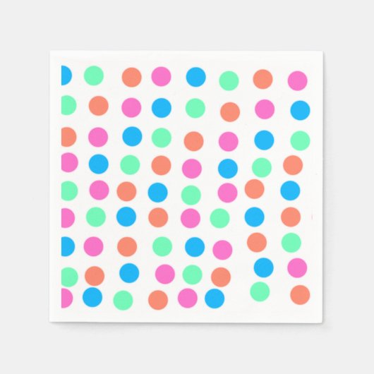 Spring Pastel Spots Servet (Voorkant)