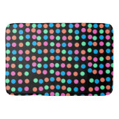 Spring Pastel vlekken op zwart Badmat (Voorkant)