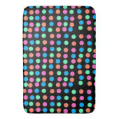 Spring Pastel vlekken op zwart Badmat (Voorkant Verticaal)