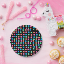 Spring Pastel vlekken op zwart