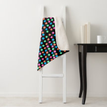 Spring Pastel vlekken op zwart