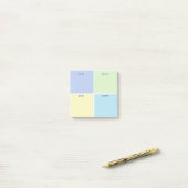 Spring Pastels Daily Organizing Post-it® Notes (Op bureau)