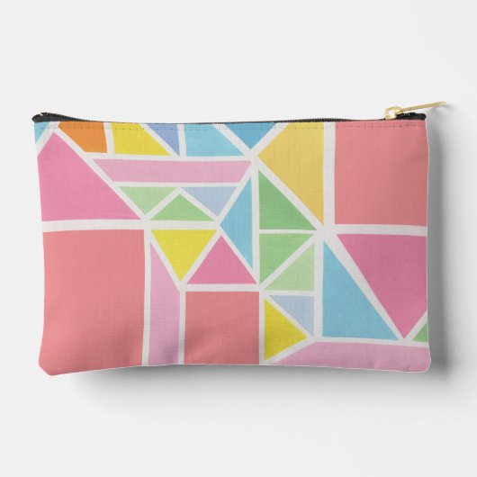 Spring Pastels geometrische print Etui (Achterkant)