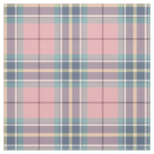 Spring Pastels Pink, Blue, Aqua Pset Stof (Swatch)