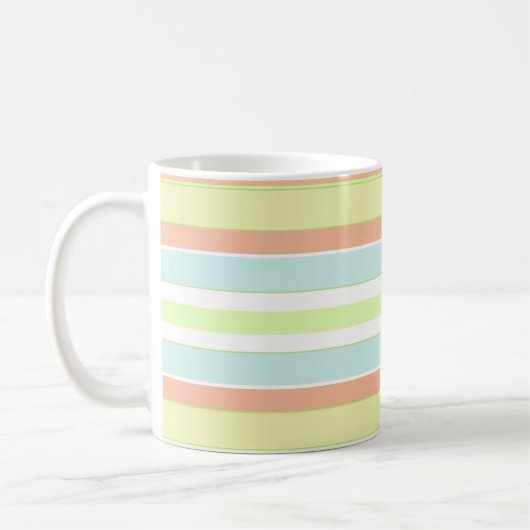 Spring Pastels Stripe Mok (Links)