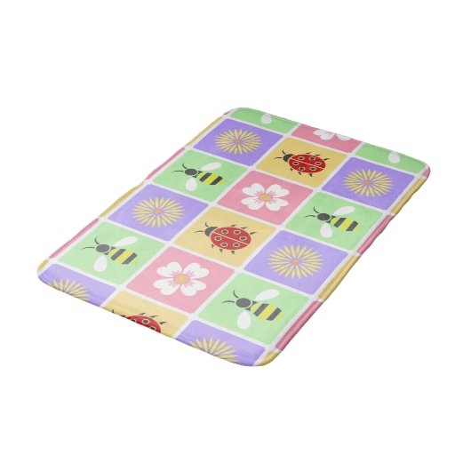 Spring Patches Bath Mat (Gekanteld)