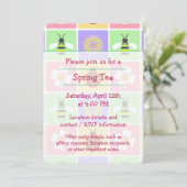 Spring Patches Party Uitnodiging (Staand voorkant)