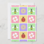 Spring Patches Party Uitnodiging (Achterkant)