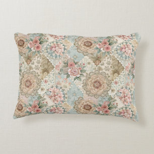 Spring Patchwork Naadloos patroon Accent Kussen