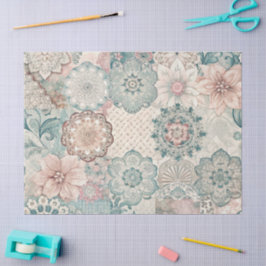 Spring Patchwork naadloos Tissuepapier
