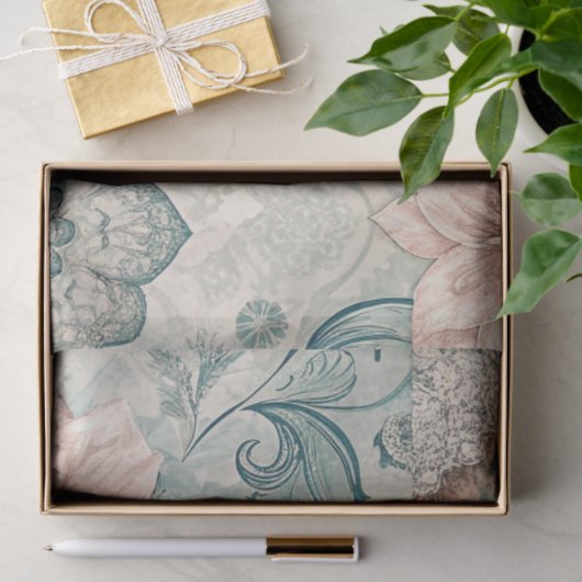 Spring Patchwork naadloos Tissuepapier (Geschenk)