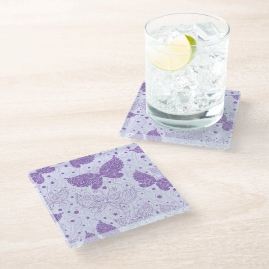 Spring Pattern Glazen Onderzetter (Schuin)