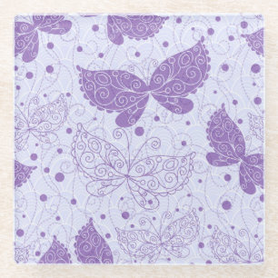 Spring Pattern Glazen Onderzetter